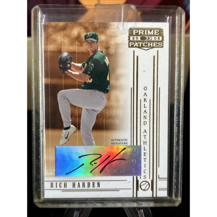 Rich Harden 2005 Donruss Prime Patches Autograph Auto A’s Cubs #57