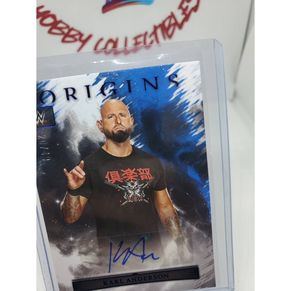2023 Chronicles WWE Panini Origins Karl Anderson BLUE Auto Autograph Blue 20/49