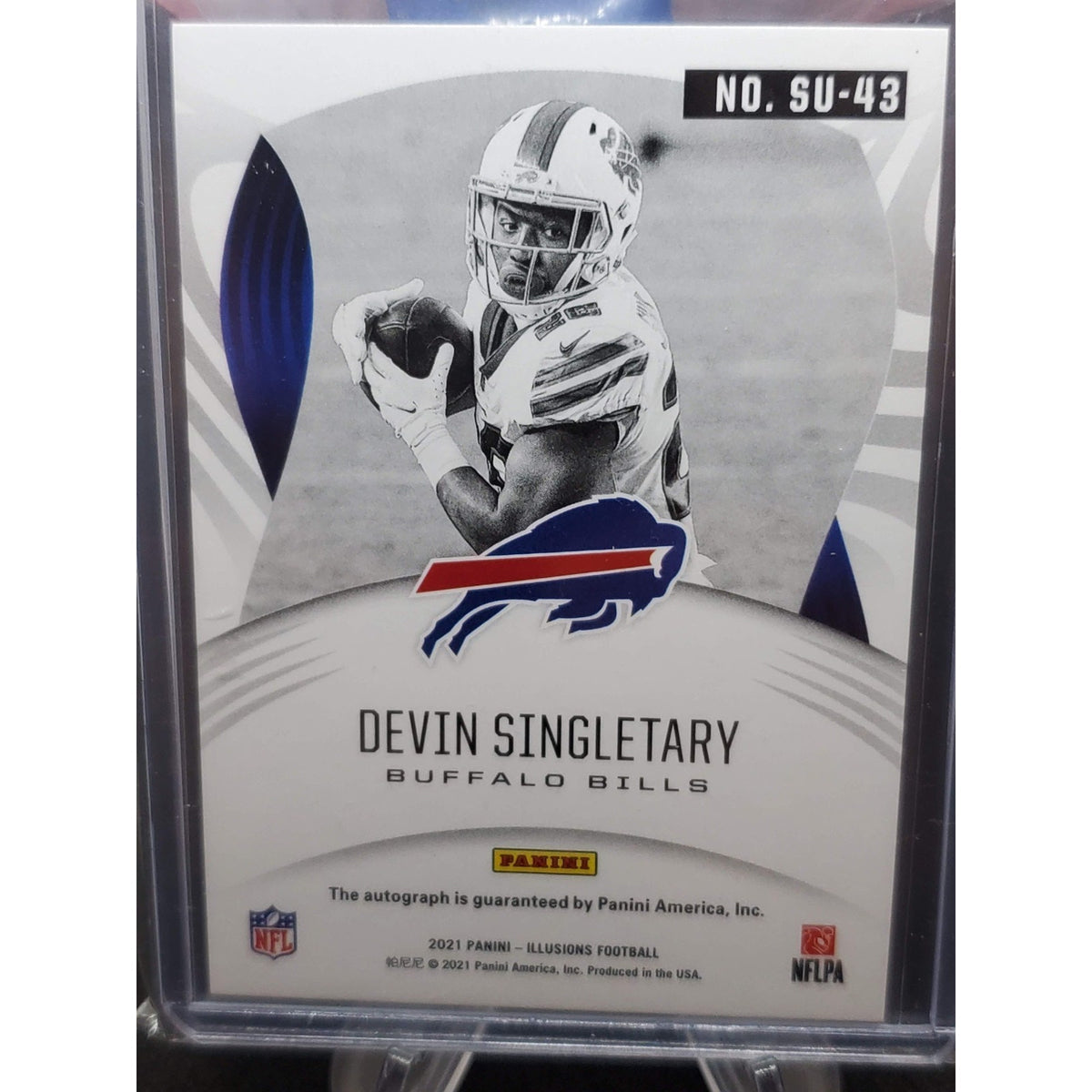 2021 Panini Illusions - Superlatives Signs Devin Singletary #SU-43 /99 (AU) Auto