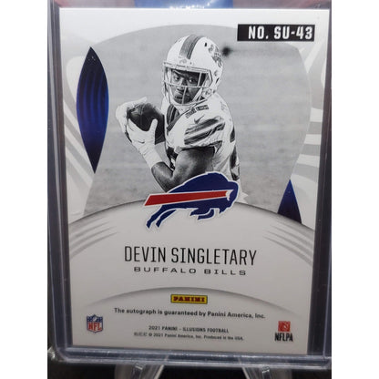 2021 Panini Illusions - Superlatives Signs Devin Singletary #SU-43 /99 (AU) Auto