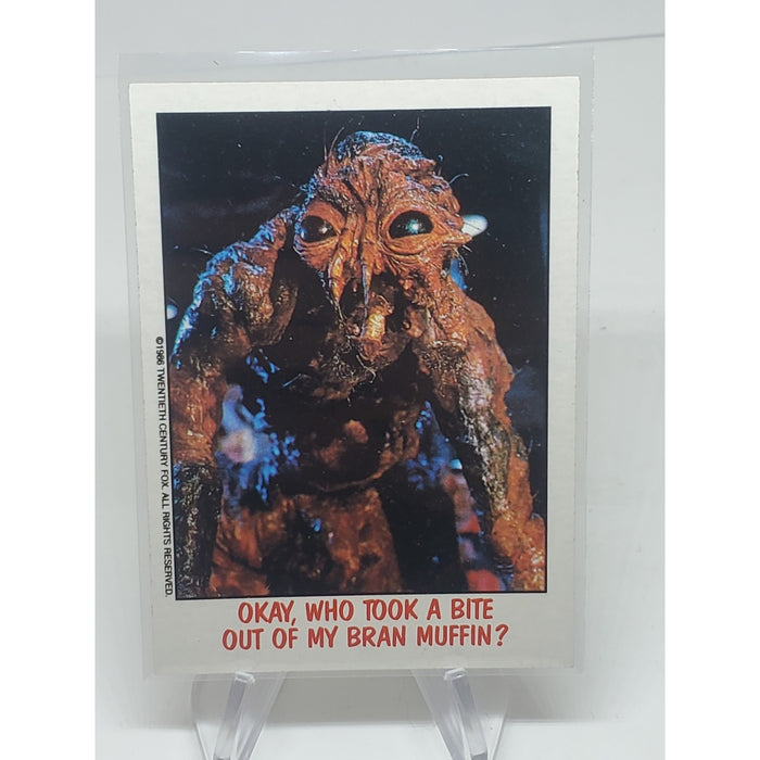 VINTAGE 1985 FRIGHT FLICKS TRADING CARD # 9 THE FLY (1986)