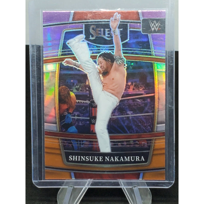 2022 Panini Select WWE Purple & Orange Prizm Parallel #48 Shinsuke NAKAMURA