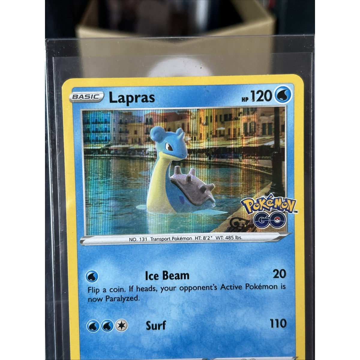 Lapras Pokemon Go 023/078 Holo Rare Pokemon TCG / Pack Fresh New / 2022
