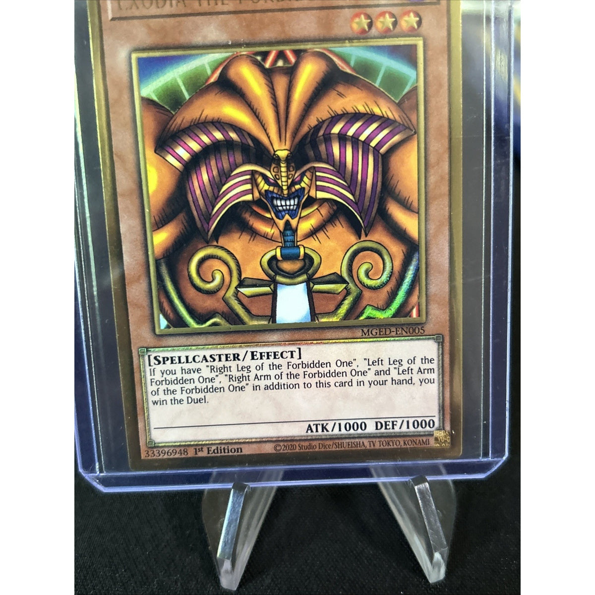 Yugioh Exodia the Forbidden One Gold Rare MGED-EN005 1st Ed Pre-Order 11/19