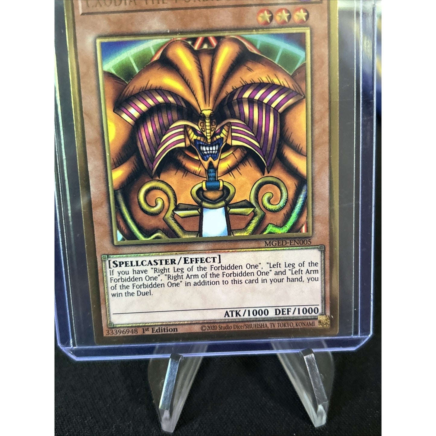 Yugioh Exodia the Forbidden One Gold Rare MGED-EN005 1st Ed Pre-Order 11/19