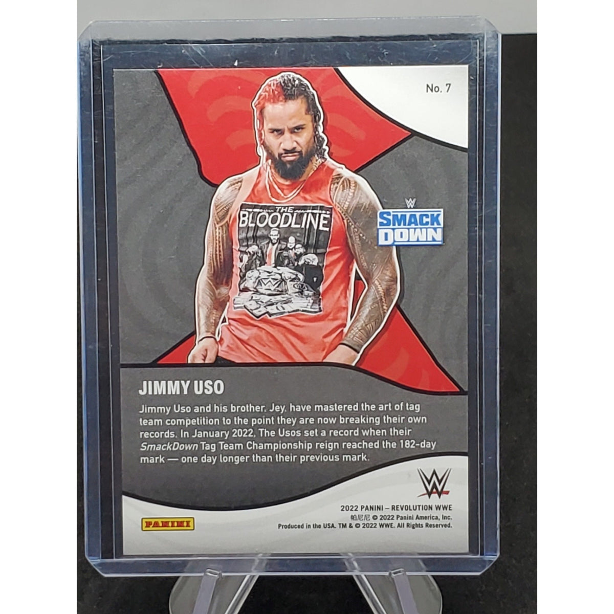 Jimmy Uso 2022 Panini Revolution WWE - Shock Wave #7 -