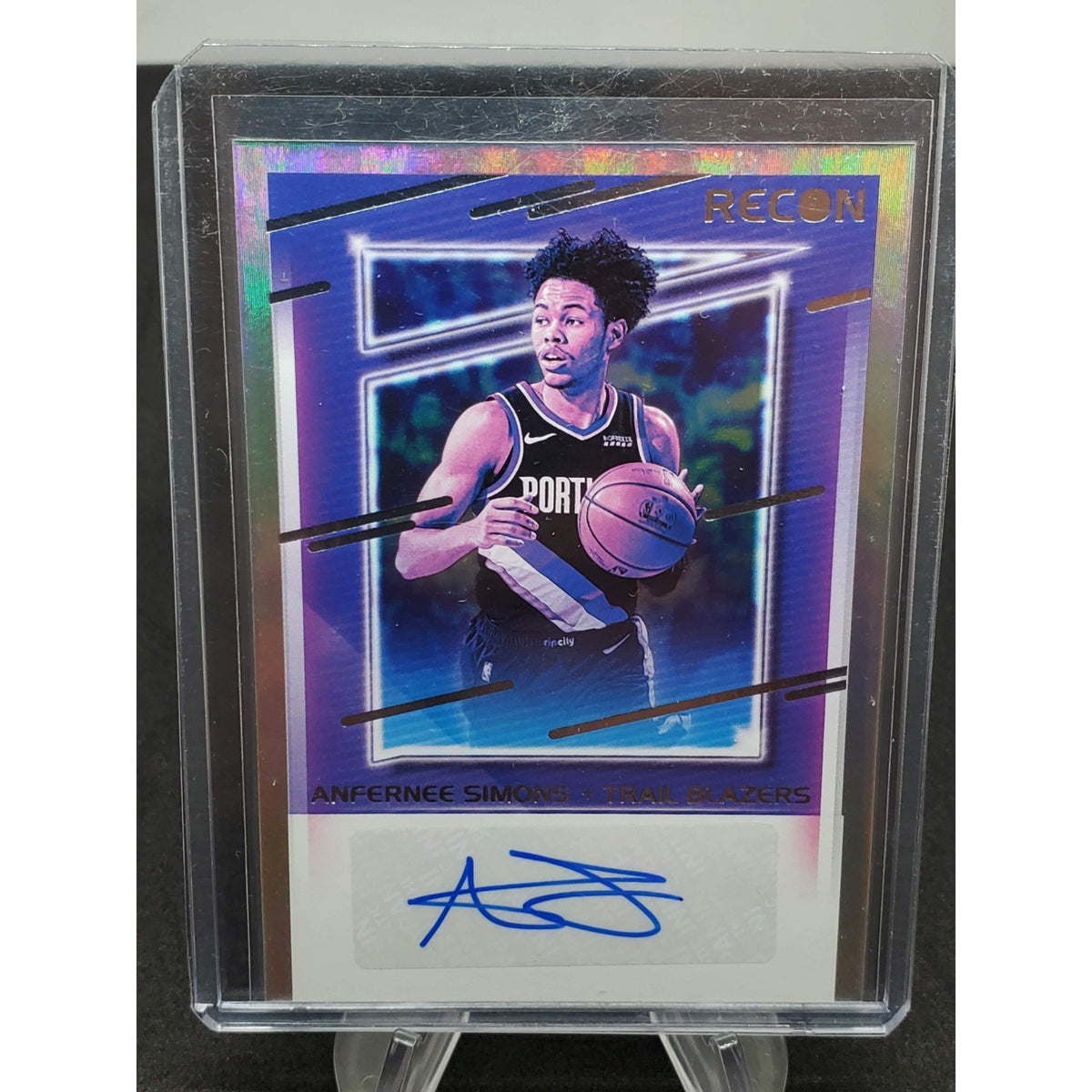2020-21 Panini Recon - Recon Signatures Anfernee Simons #RS-ANF (AU)