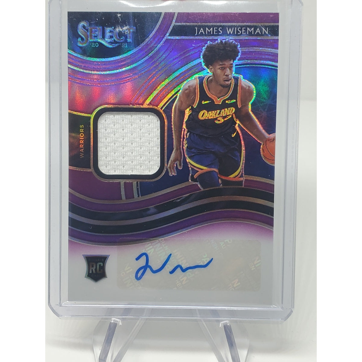 2020-21 Panini Select - Rookie Jersey Autographs James Wiseman #RJA-WIS...