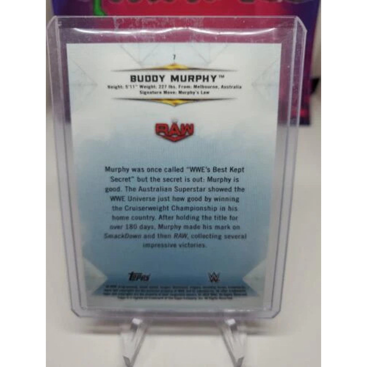 2020 Topps WWE Undisputed Buddy Murphy Orange Parallel #d /99