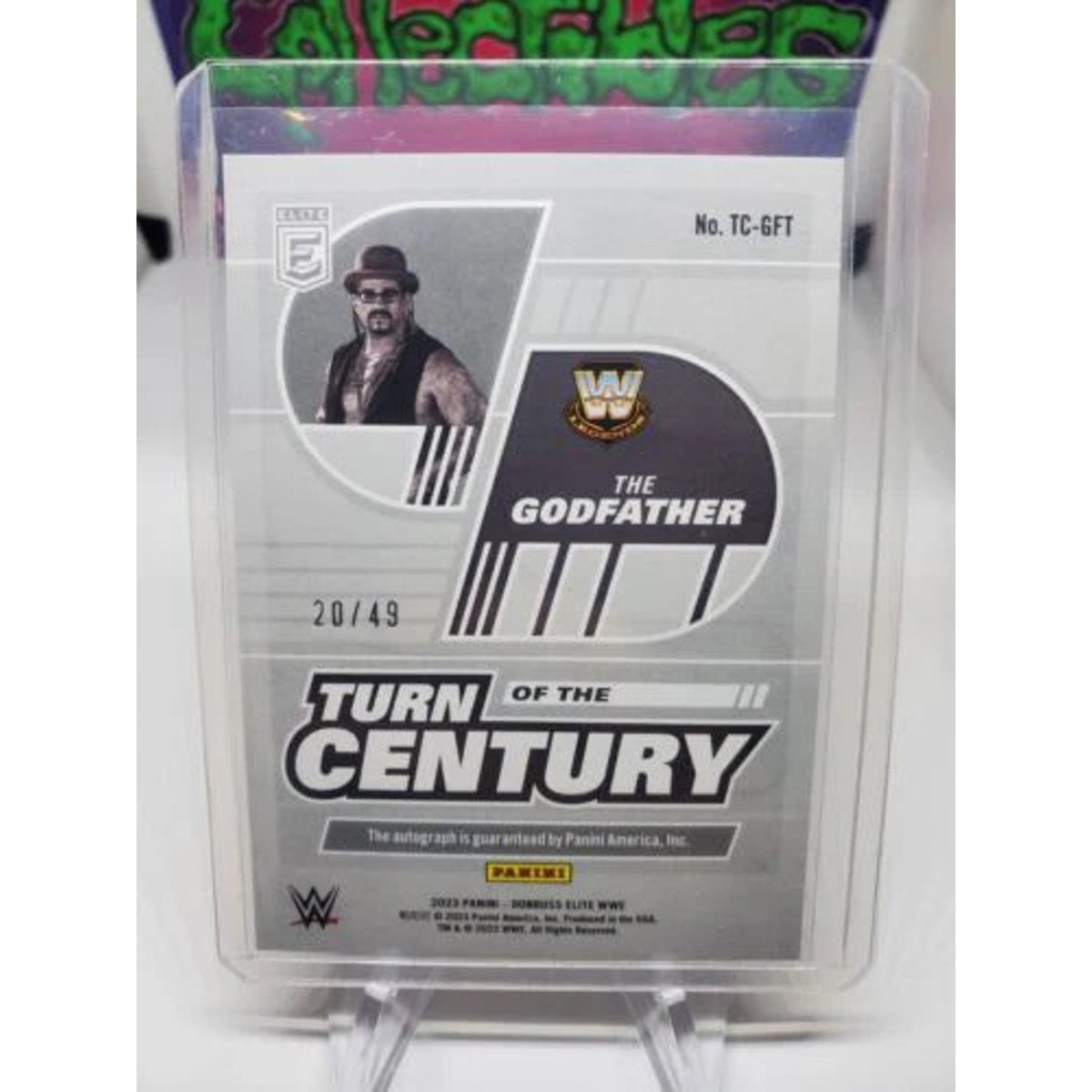 2023 Donruss Elite WWE The Godfather #TC-GFT Turn of the Century Red Auto #20/49