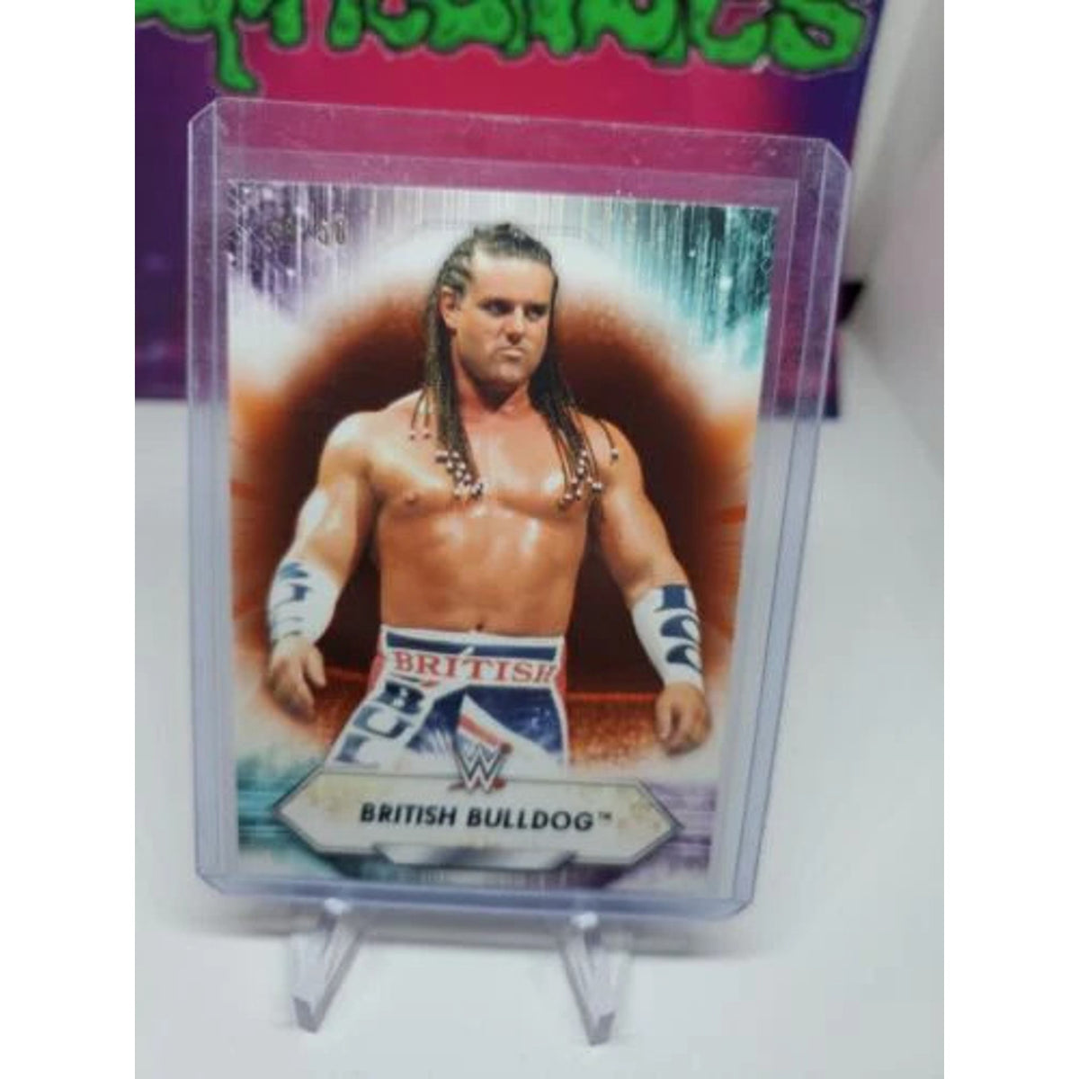 2021 WWE TOPPS #193 british bulldog light Orange parallel #/50