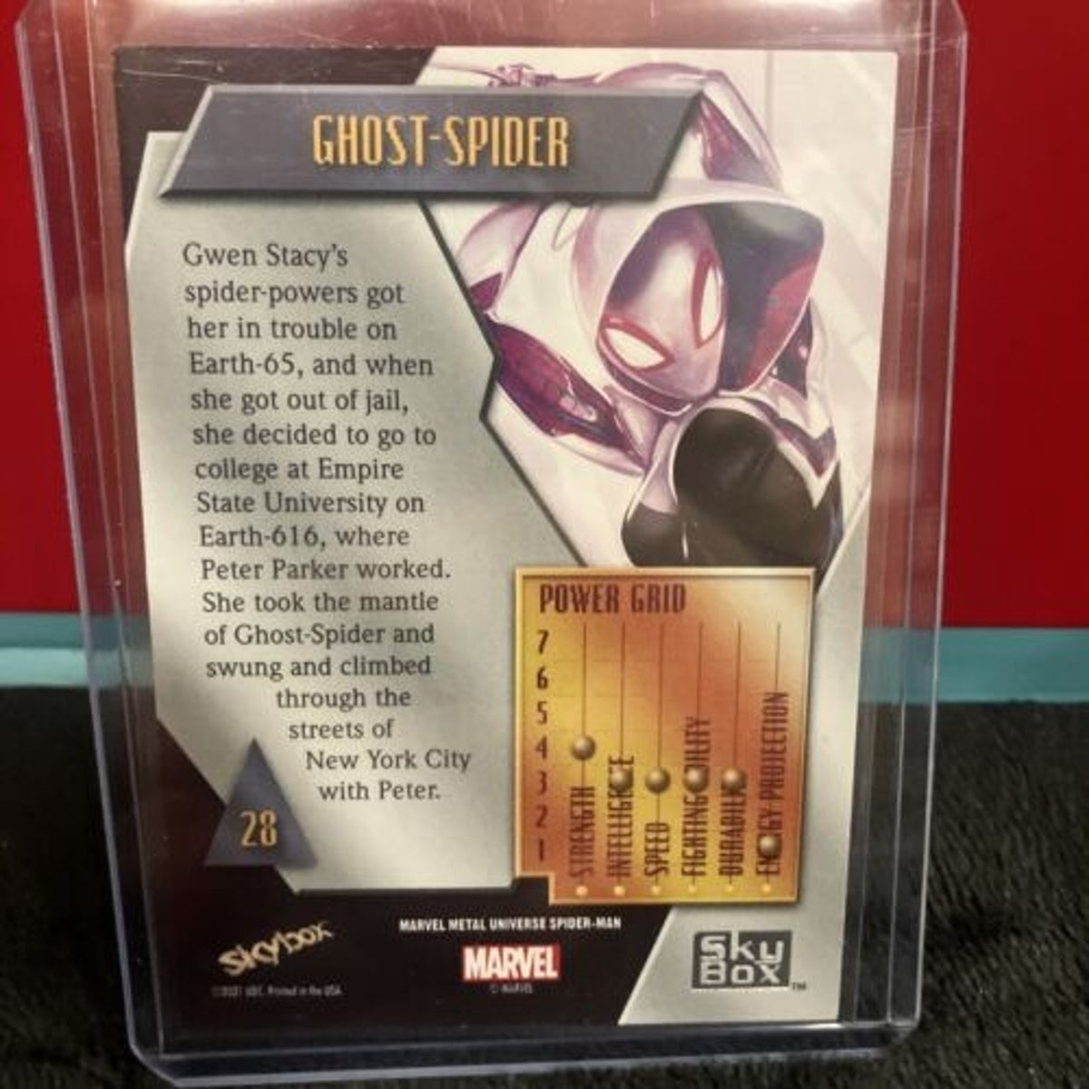 Skybox Marvel Metal Universe Spider-Man #28 2021 Ghost-Spider Brand New