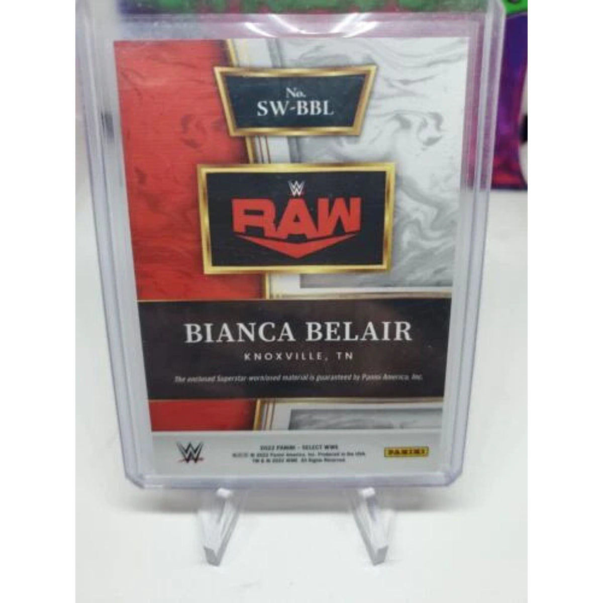 Bianca Belair 2022 Panini Select WWE RAW Relic Patch