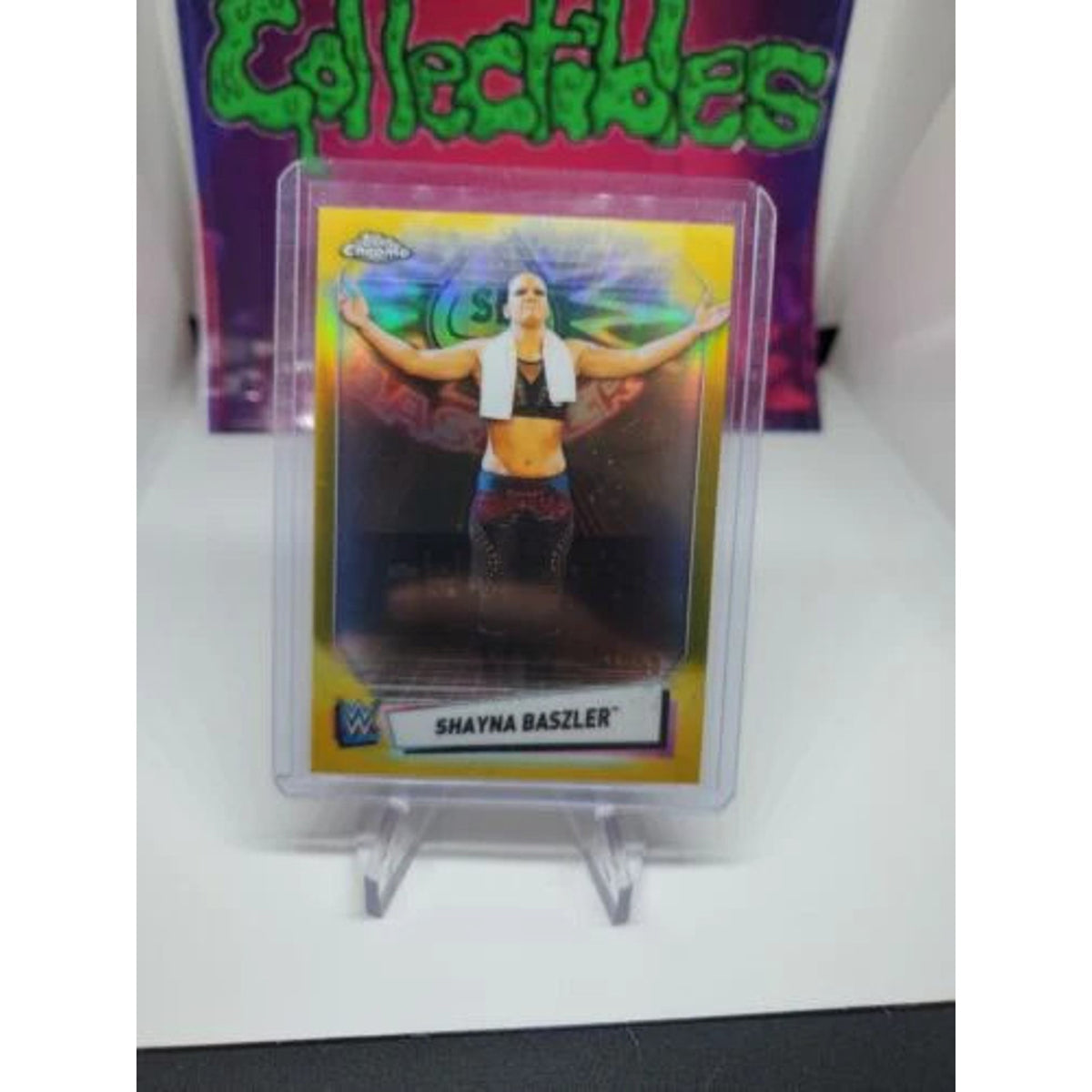 2021 Topps Chrome WWE Shayna Baszler Gold Refractor /50