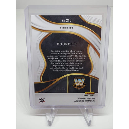 2024 Panini Select WWE Ringside Booker T Red Wave Prizm /99