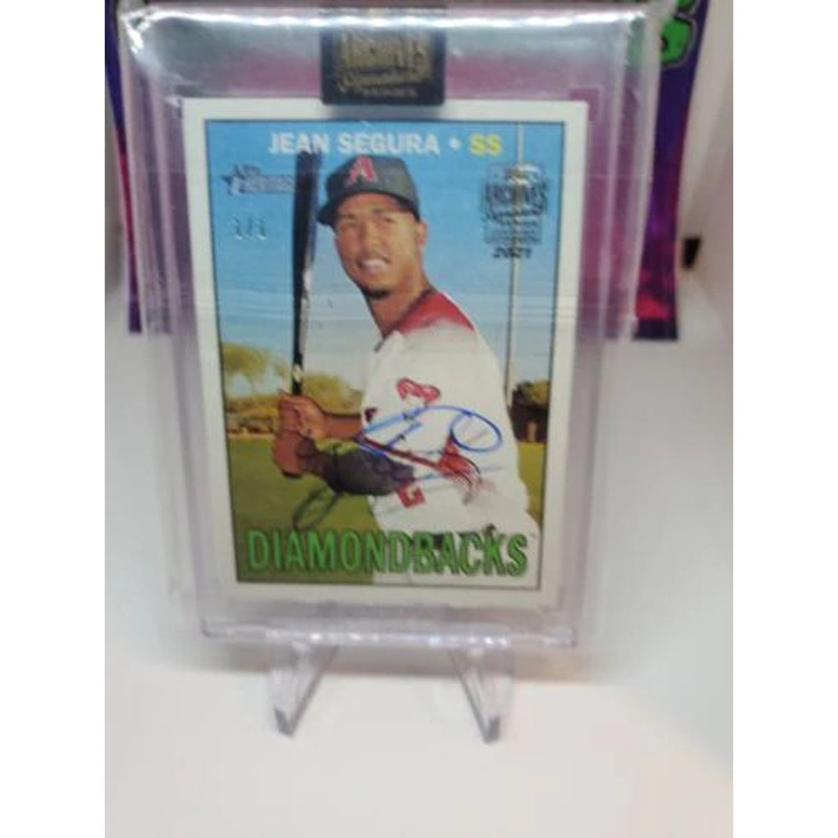 2016 Topps Heritage #628 Jean Segura Arizona Diamondbacks Baseball Autograph 1/1