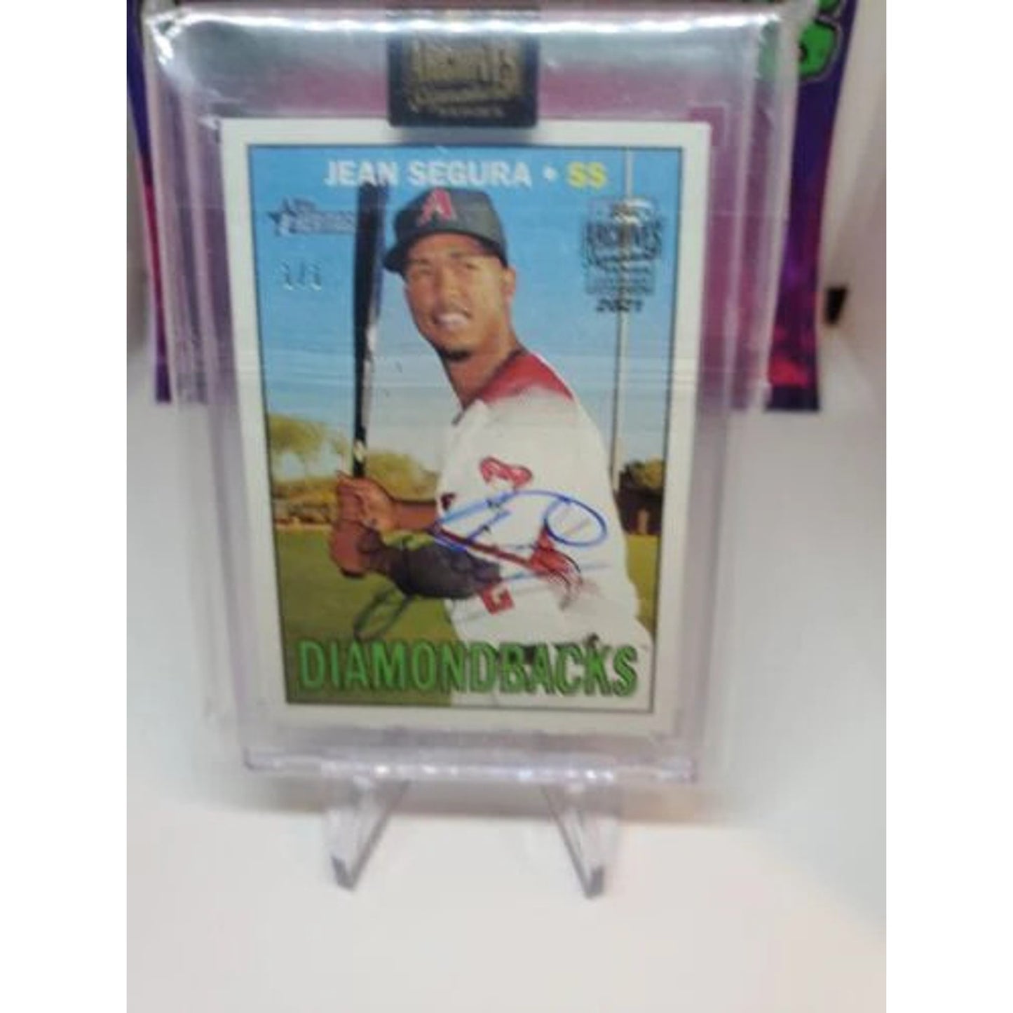 2016 Topps Heritage #628 Jean Segura Arizona Diamondbacks Baseball Autograph 1/1