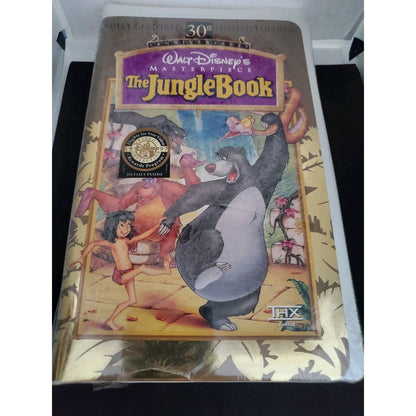 The Jungle Book (VHS, 1997, 30th Anniversary Limited Edition) Brand New