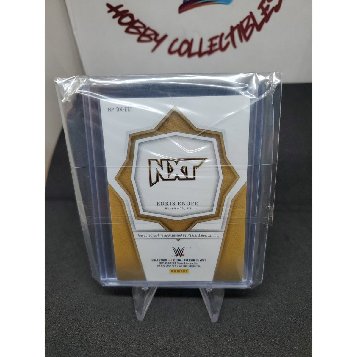2024 Panini National Treasures WWE - Definitive Ink Edris Enofe #DK-EEF Holo...