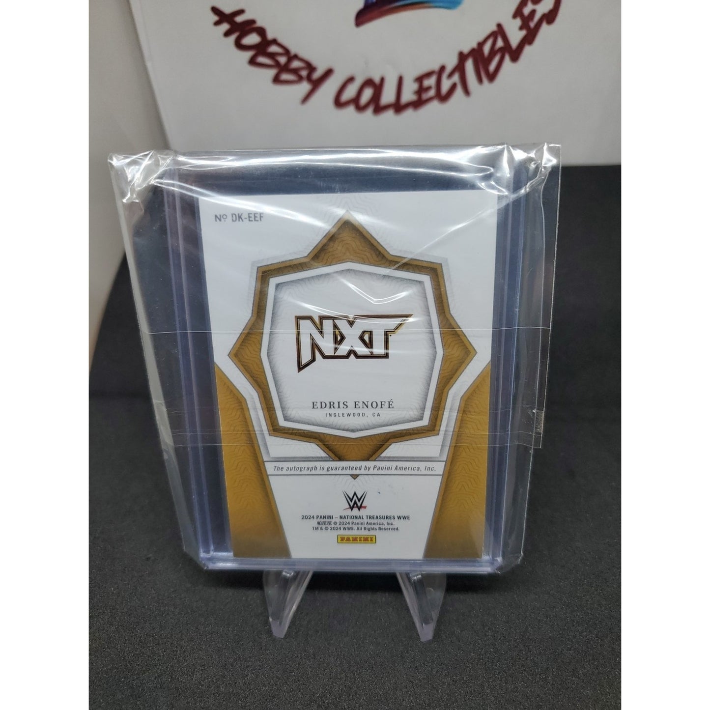 2024 Panini National Treasures WWE - Definitive Ink Edris Enofe #DK-EEF Holo...