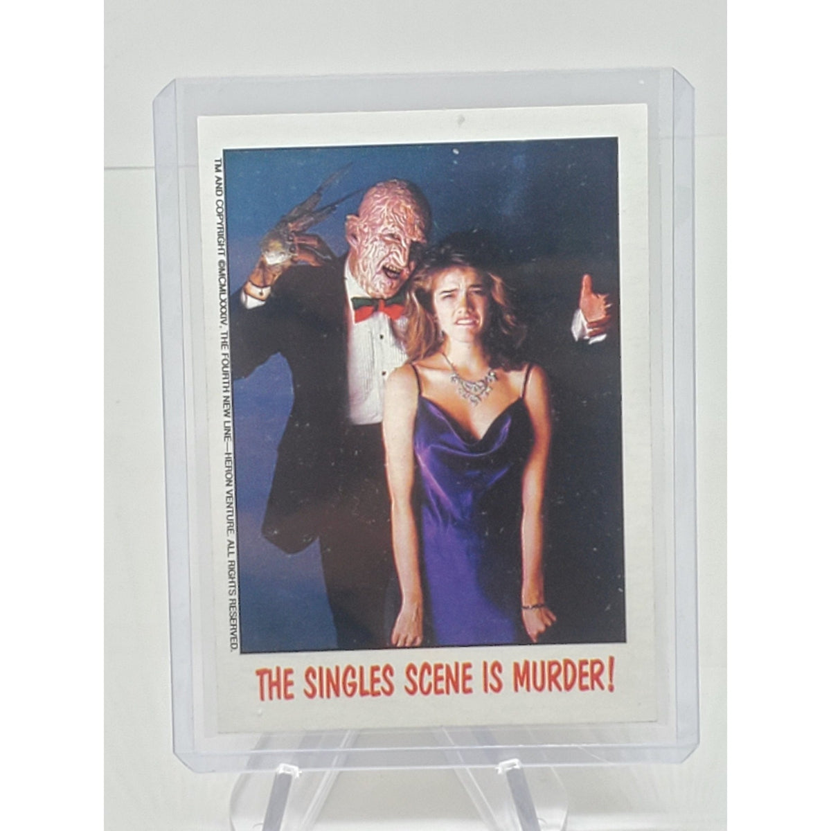 1988 Topps Fright Flicks #27 The Singles Scene is Murder! Nightmare Elm