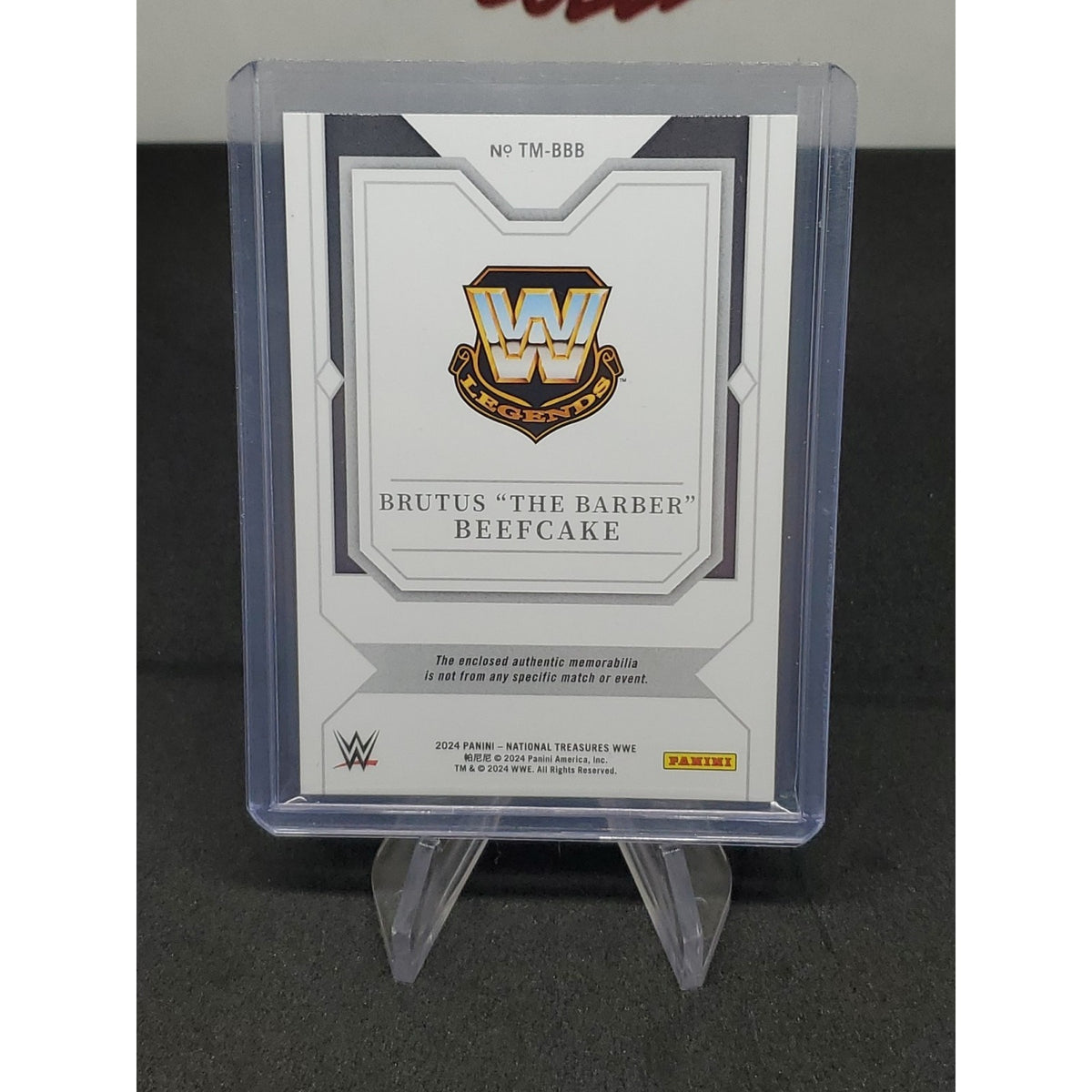 2024 Panini National Treasures WWE - Timeline Materials Brutus "The Barber"...