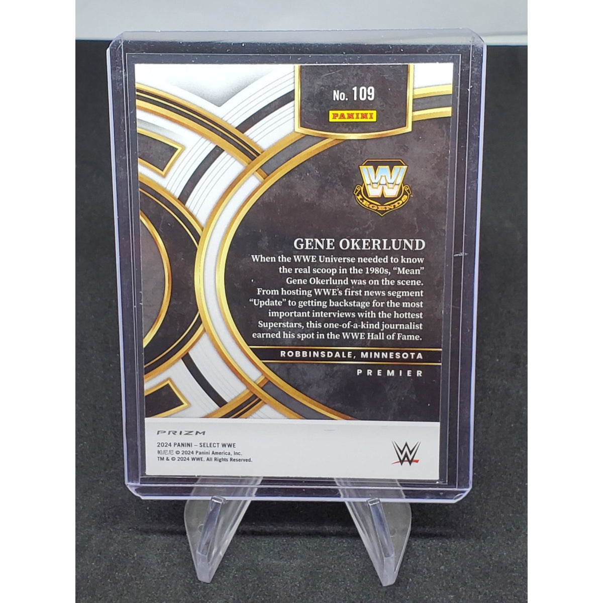 2024 Panini Select WWE GENE OKERLUND Premier Silver #109