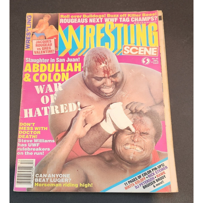Vintage Wrestling Magazine Wrestling Scene Sting December 1987 No 44 Poster