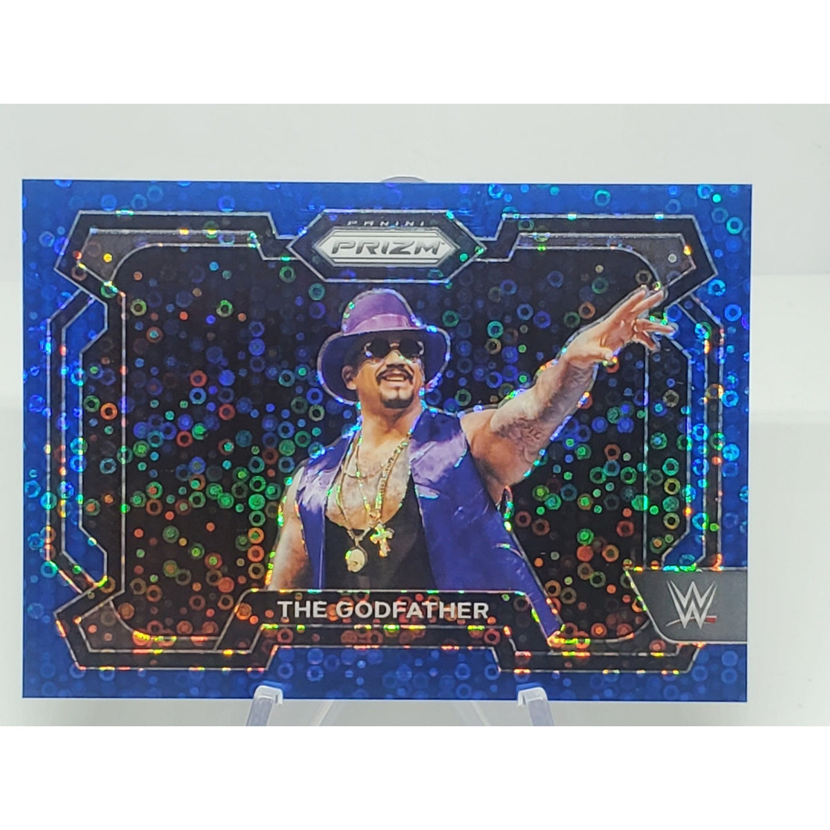 2024 Panini Prizm WWE WRESTLING UNDER CARD BLUE THE GODFATHER 11/25 O7713