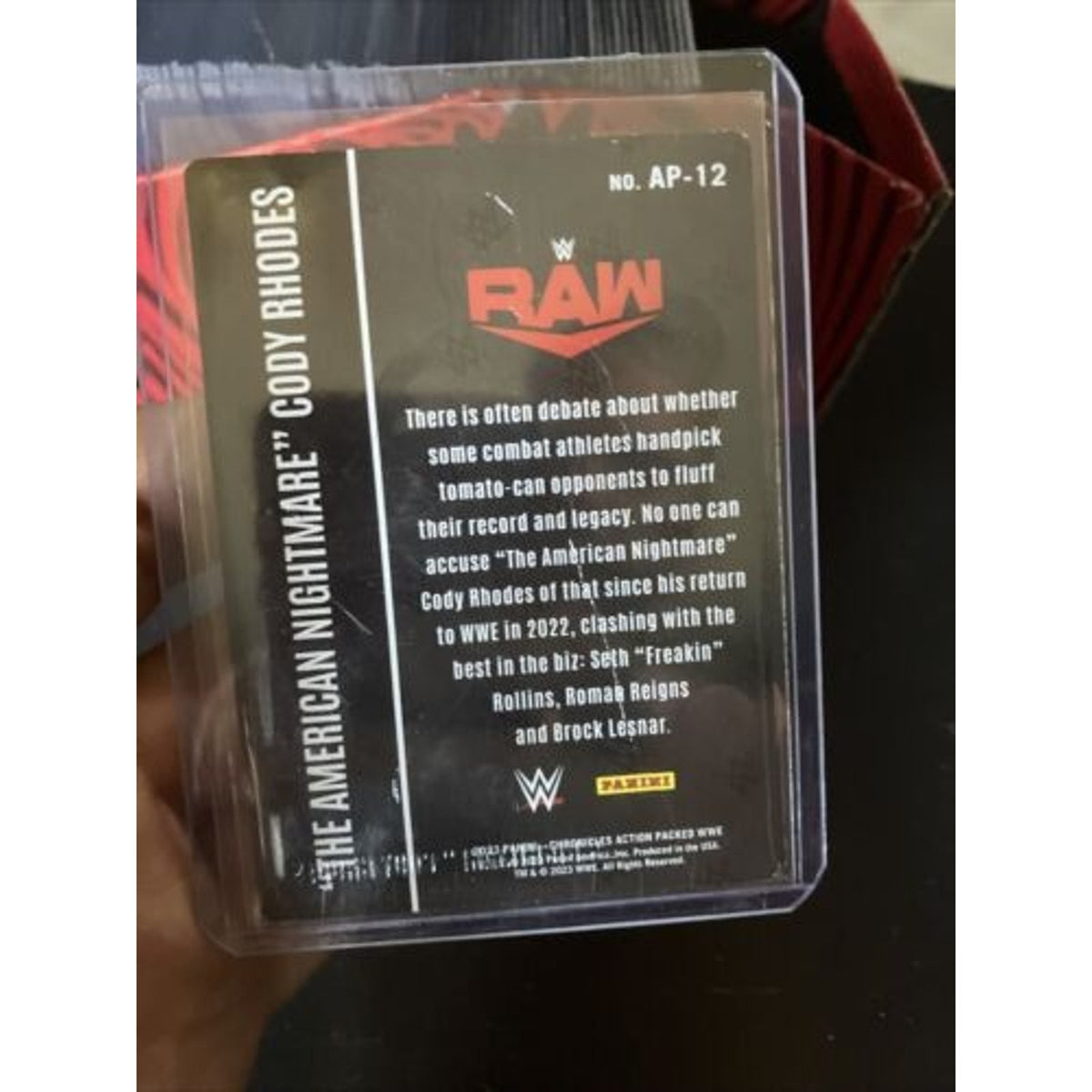 2023 Panini WWE Chronicles Cody Rhodes Action Packed 24k Gold Parallel SSP / New