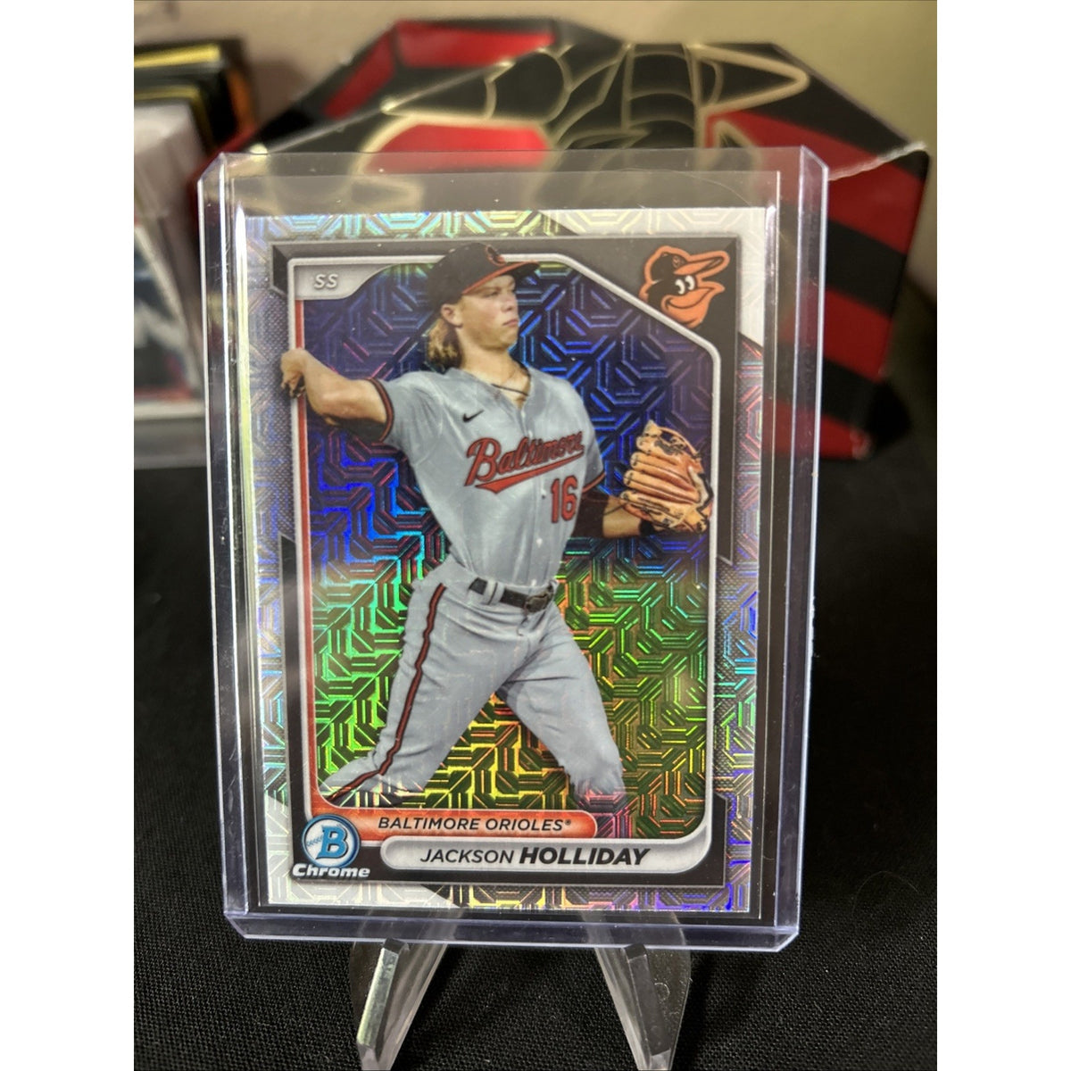 2024 Bowman Jackson Holliday Chrome Prospects Mega Box Mojo Refractor RC #BCP-47