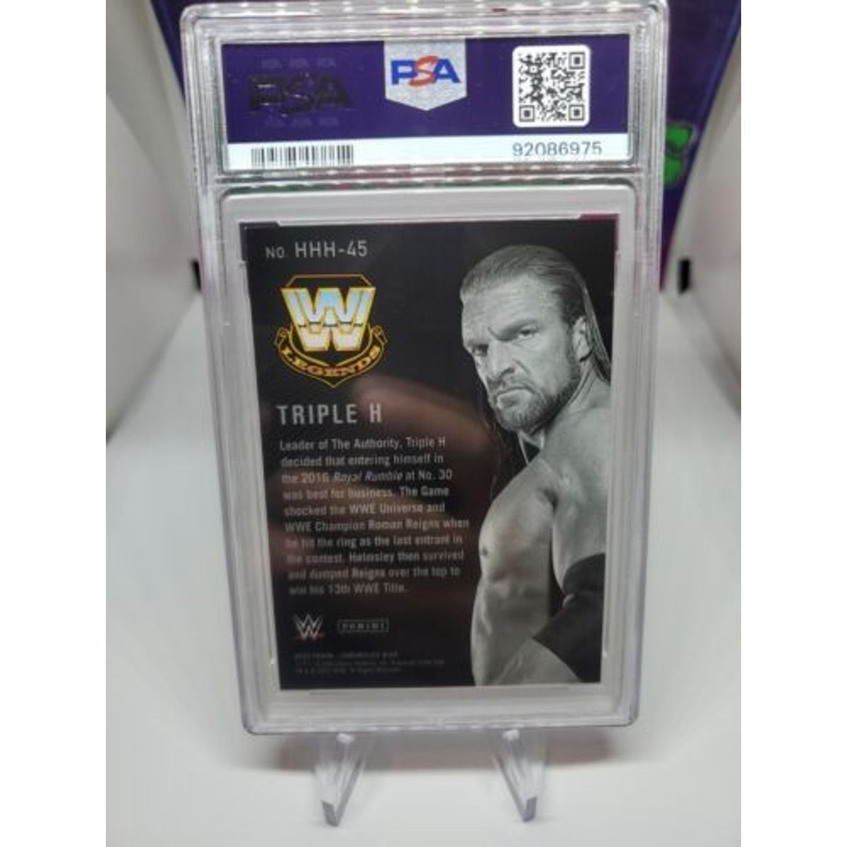2022 Panini Chronicles WWE It's All About The Game Triple H #HHH-45 PSA 7 P