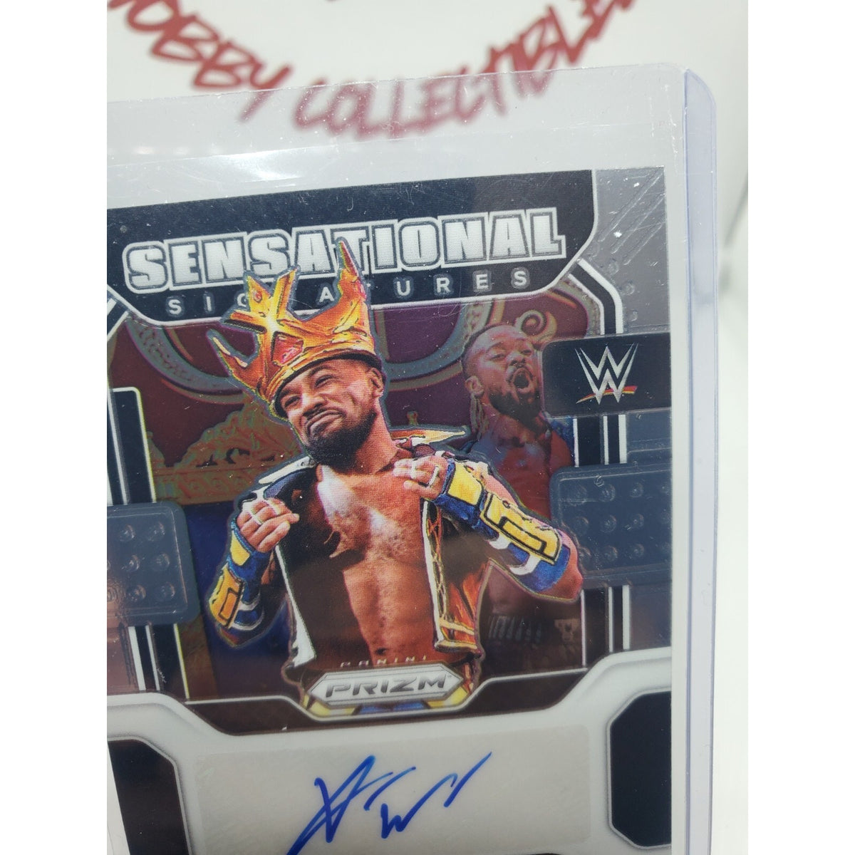 2022 Panini Prizm WWE King Woods Sensational Signatures #SS-XWD
