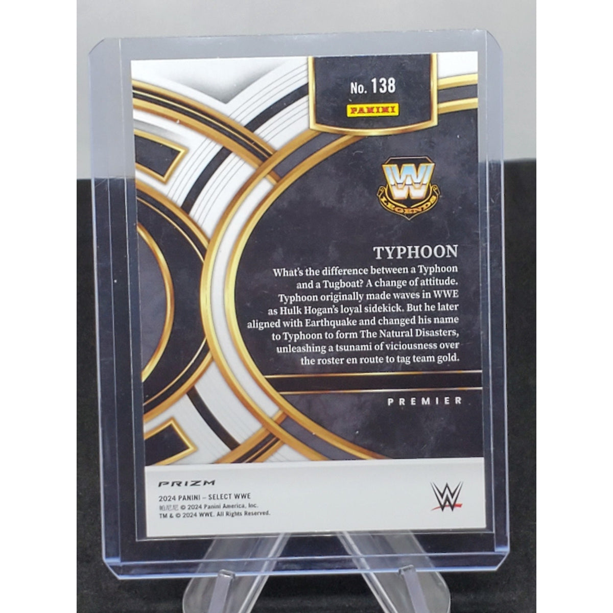 2024 Panini Select WWE Silver Prizm Premier Typhoon