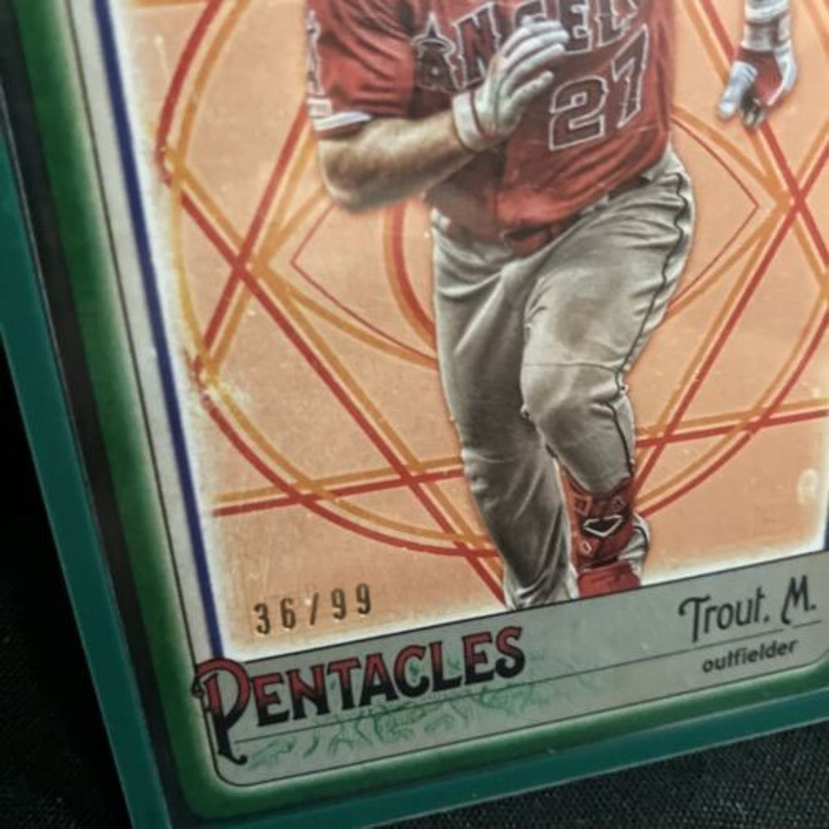 Mike Trout /99 Green Tarot Of The Diamond 2021 Gypsy Queen Rare Pack Fresh New