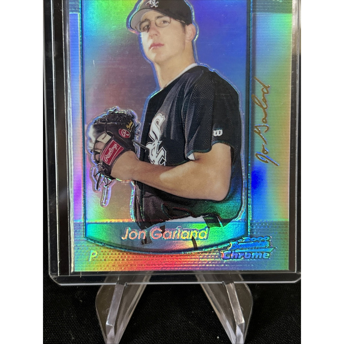 2000 Bowman Chrome Refractor Jon Garland #340 / Rookie Card / Looks Mint