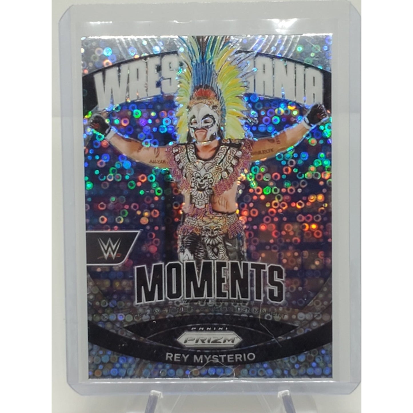 Rey Mysterio 2024 Panini Prizm WWE Under Card Disco Wrestlemania Moments #31