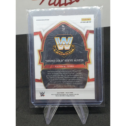 2023 WWE Panini Select "Stone Cold" Steve Austin Orange Flash Concourse #37