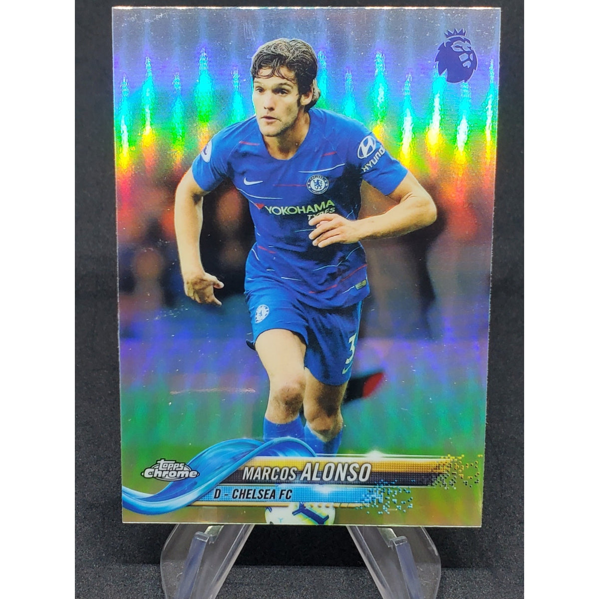 2018-19 Topps Chrome Premier League - Marcos Alonso #78 Green Refractor /99