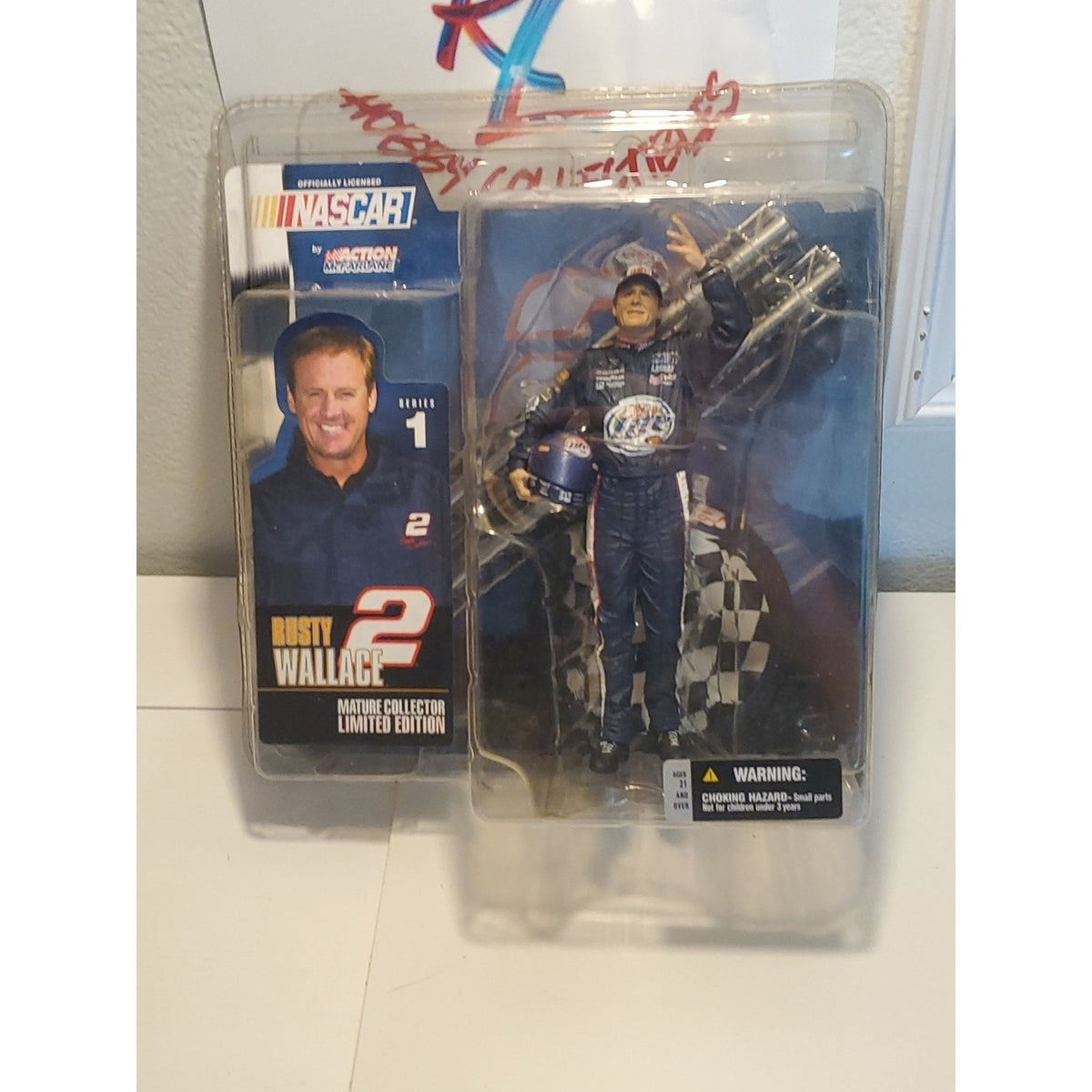McFarlane NASCAR 1 RUSTY WALLACE #2 Series 1 RUSTY NASCAR UNIFORM 2003