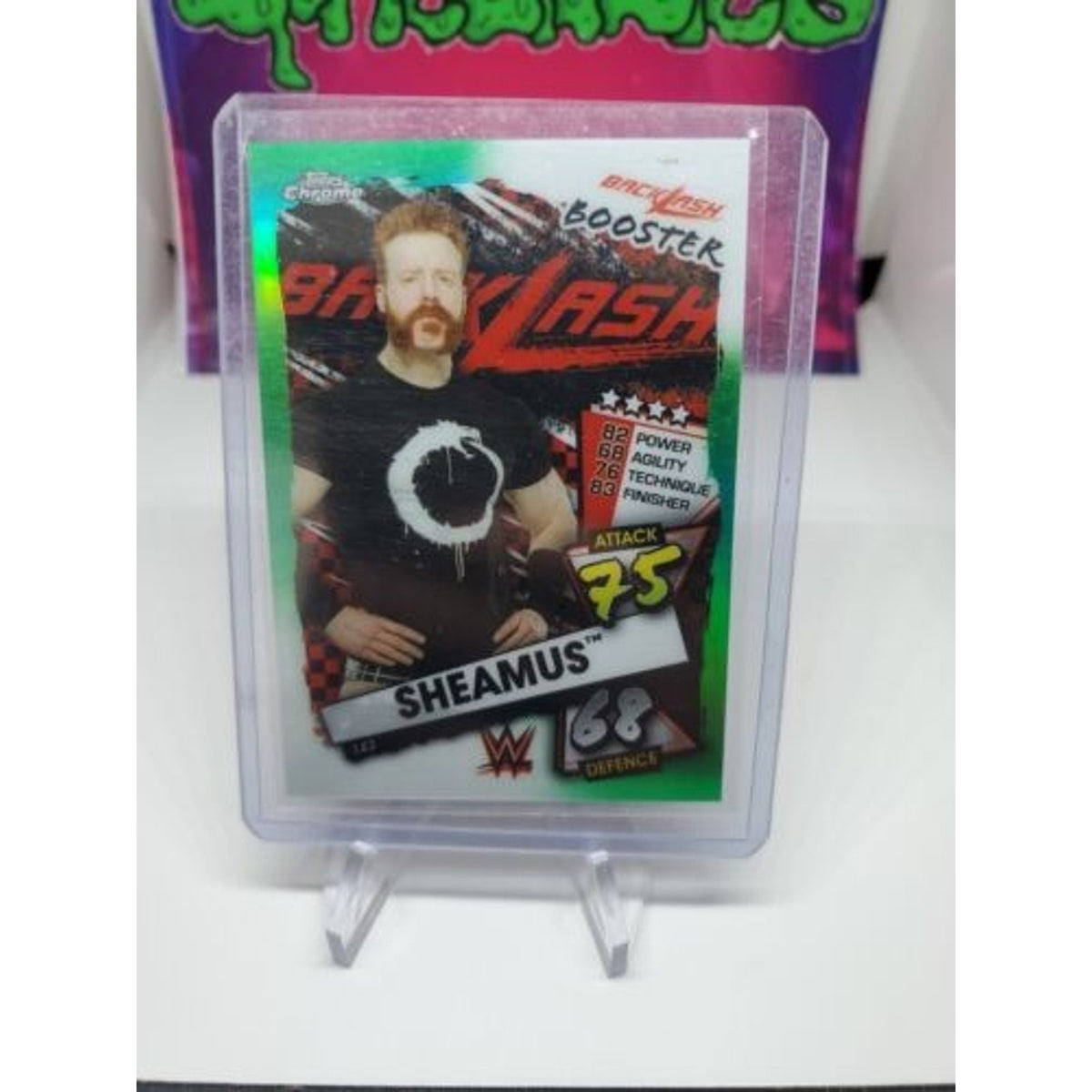 2021 Topps WWE Chrome Slam Attax Green Refractor Sheamus /50