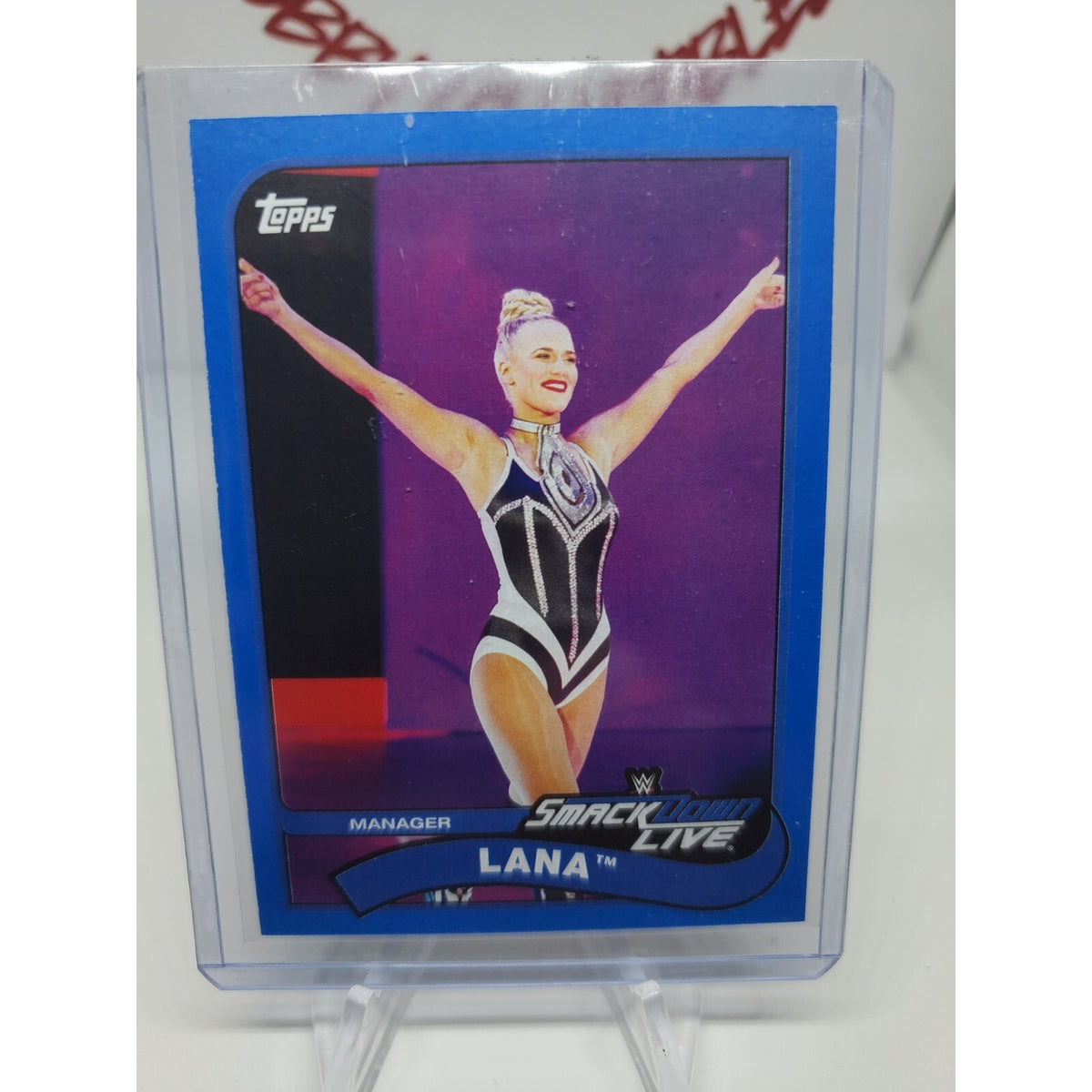 2018 Topps WWE Heritage BLUE Lana CJ Perry AEW WWE Smack Down Live #10 /99