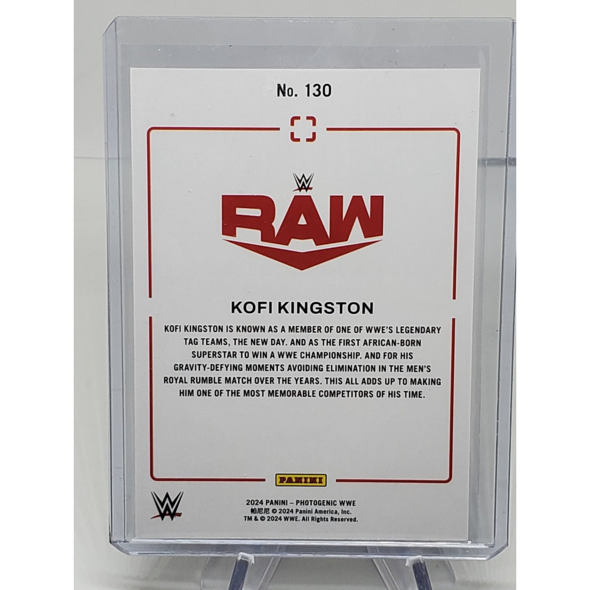 Kofi Kingston 2024 Panini Photogenic WWE #130 Diamond 17/75