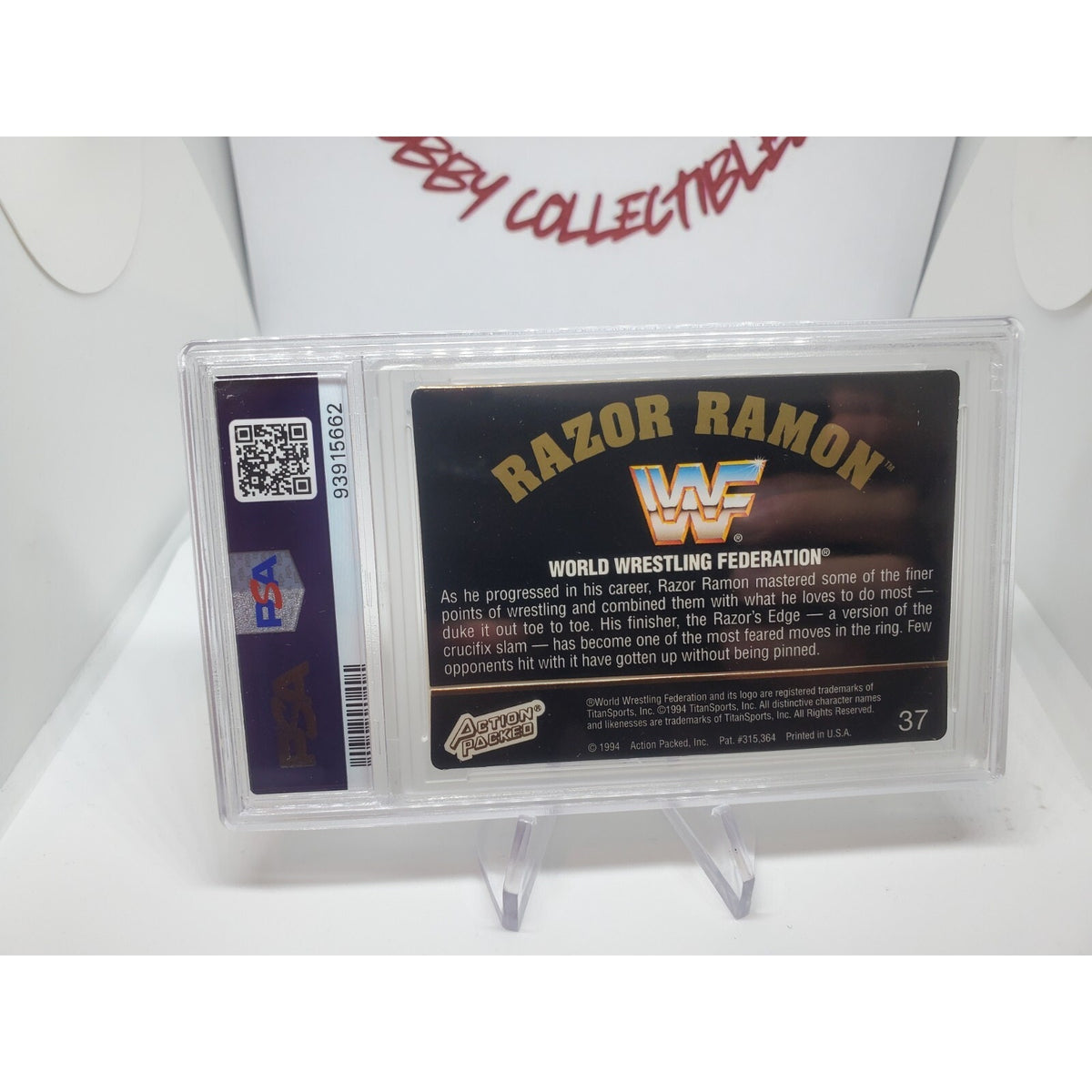 1994 Action Packed WWF Razor Ramon 37 Gold PSA 6