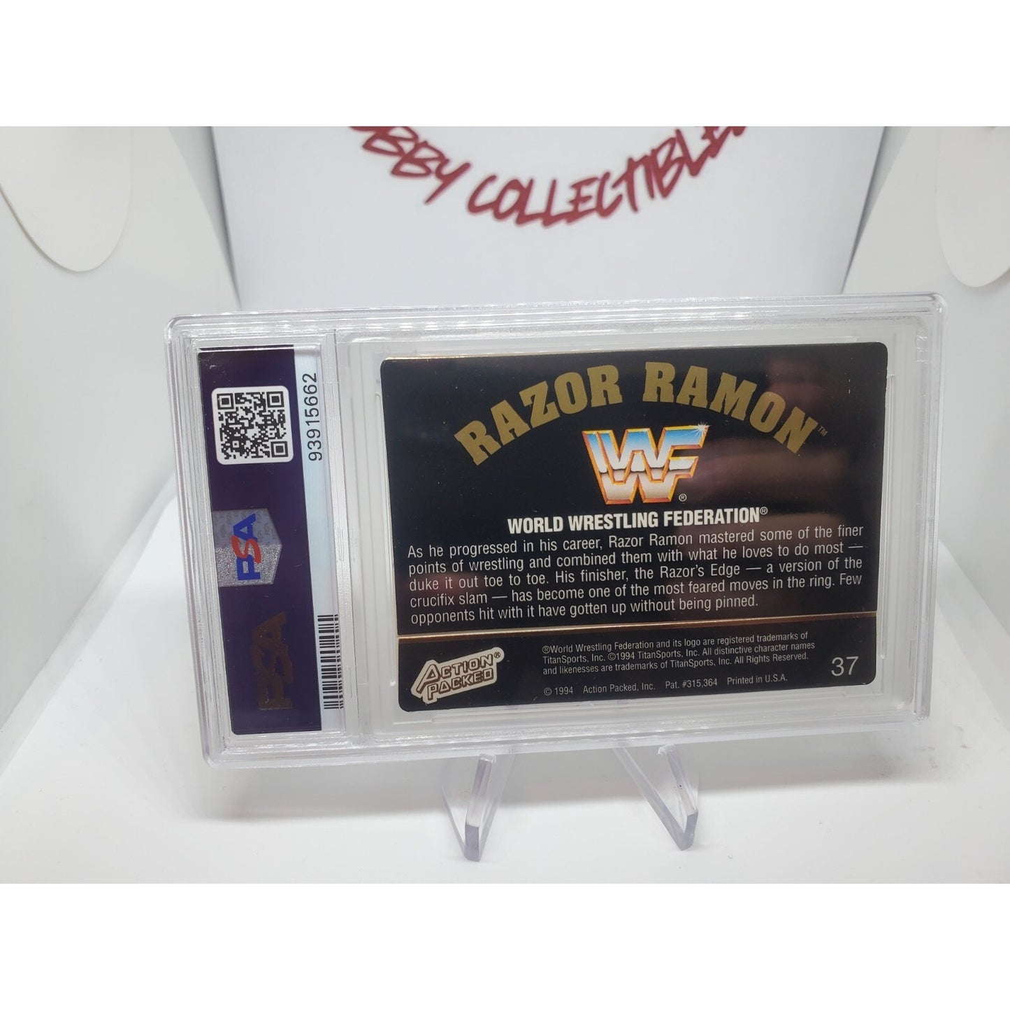1994 Action Packed WWF Razor Ramon 37 Gold PSA 6