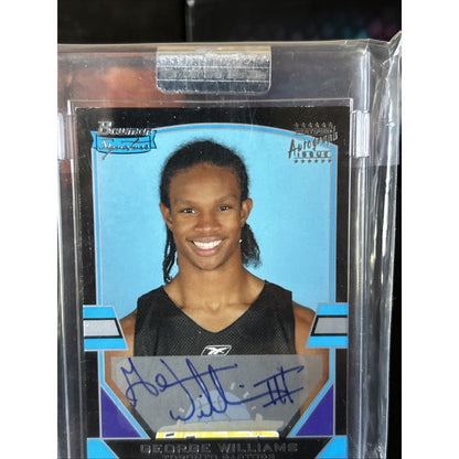 F69430 2003-04 Bowman Signature Ed Silver #117 George Williams AUTO 250/1250
