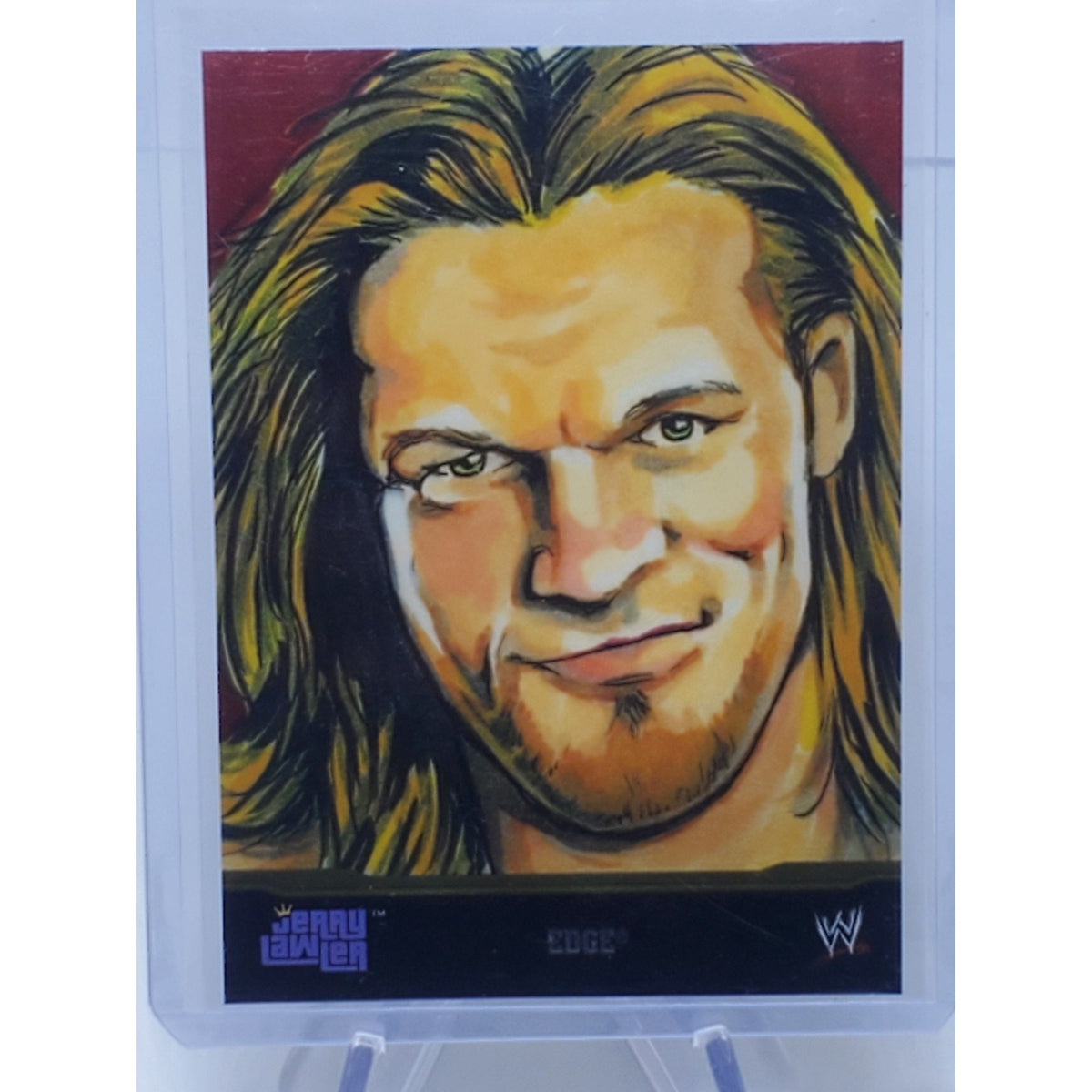2014 Topps Chrome WWE Jerry Lawler Portraits 10 Edge