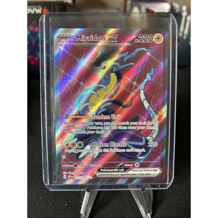 Miraidon ex 227/198 Sv01: Scarlet & Violet Base Set Holo / Pack Fresh New