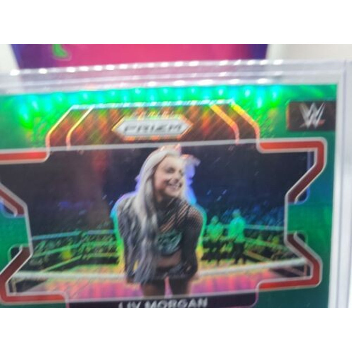 2022 PRIZM WWE LIV MORGAN 1ST PRIZM CARD #46 GREEN PARALLEL Fresh Pull