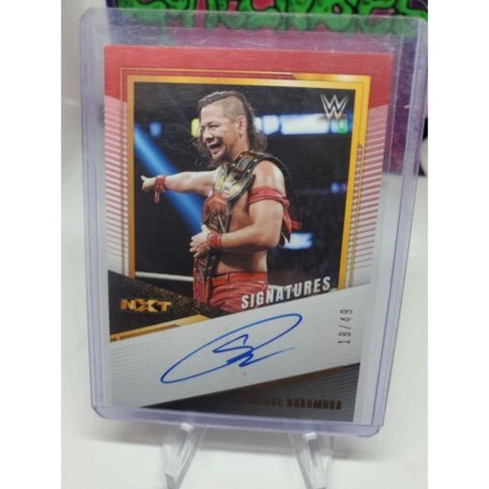 2022 WWE Panini NXT 2.0 Shinsuke Nakamura Red Auto Autograph #/49